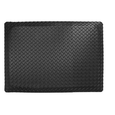 Rhino Mats Black Dual Purpose Anti-Fatique Mats, 5/8" Thick, Diamond, Rubber DP-3648D